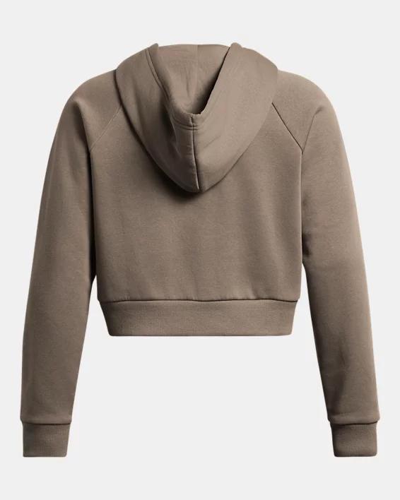 Women's UA Rival Fleece Crop Full-Zip Product Image