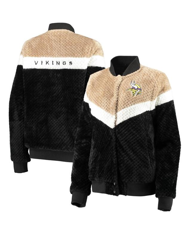 Womens G-iii 4Her by Carl Banks Black Minnesota Vikings Riot Squad Sherpa Full-Snap Jacket - Black Product Image