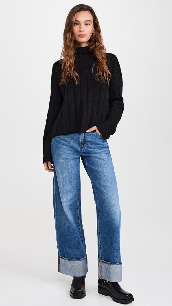 Madewell Solid Hope Wide Rib Recash Turtleneck | Shopbop Product Image