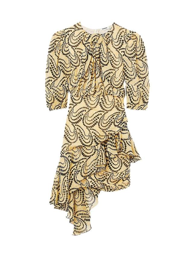 Womens Paisley Print Asymmetric Dress Product Image