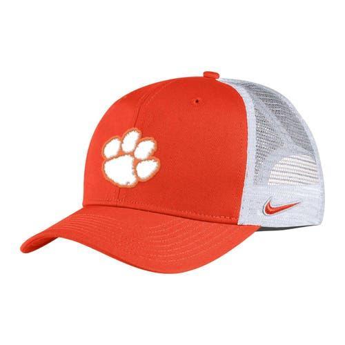 Mens Nike Orange Clemson Tigers Classic99 Trucker Adjustable Hat Product Image