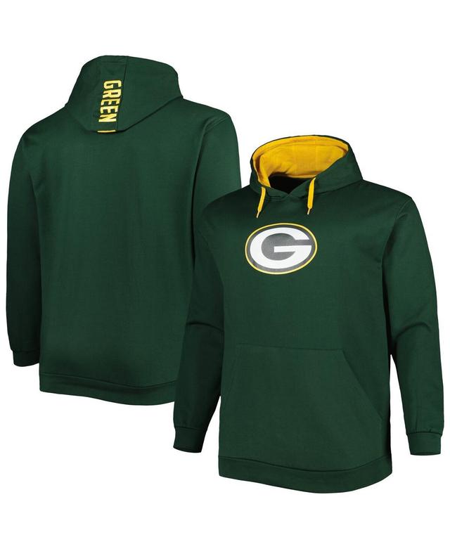 Mens Green Green Bay Packers Big and Tall Logo Pullover Hoodie Product Image