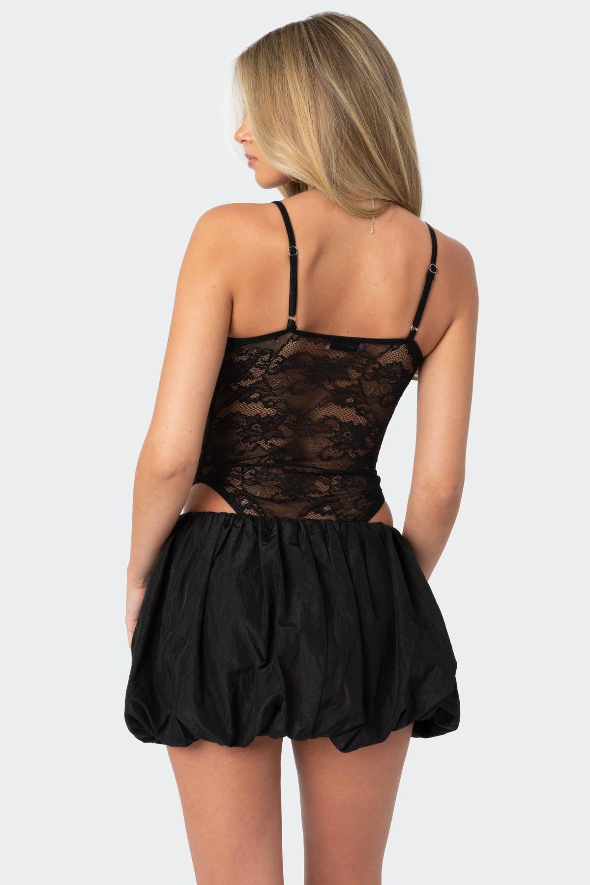 Strappy Sheer Lace Bodysuit Product Image