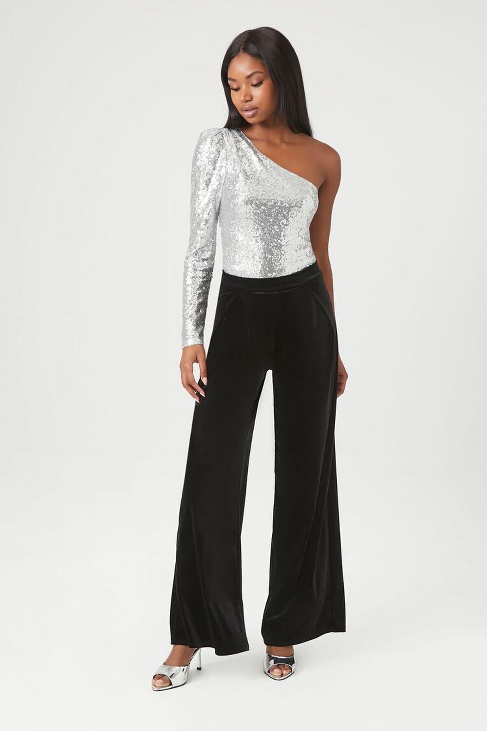 Velvet Wide-Leg Pants | Forever 21 Product Image