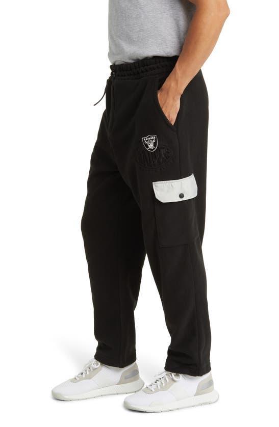 HUGO BOSS Boss X Nfl Fleece Tracksuit Bottoms With Collaborative Branding In Raiders Black Product Image