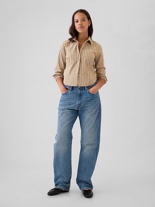 Organic Cotton Cropped Shirt Product Image