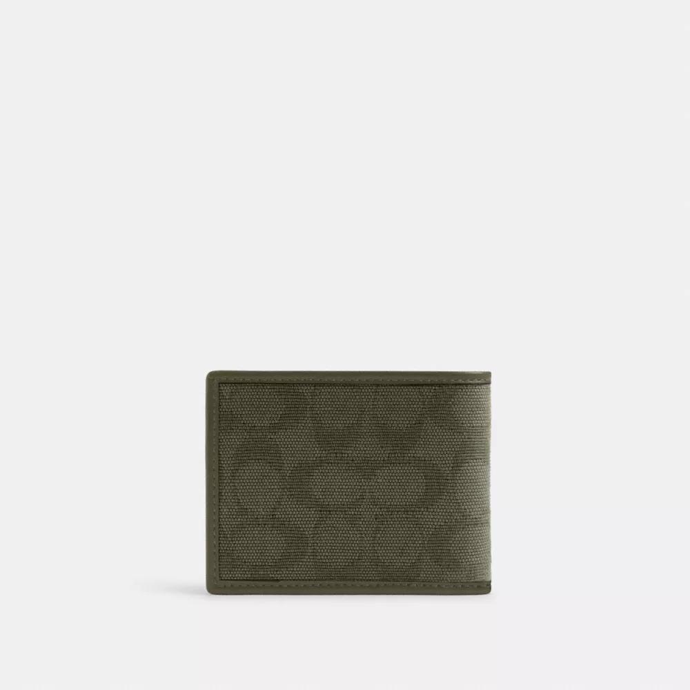 Slim Billfold Wallet In Signature Canvas Jacquard Product Image