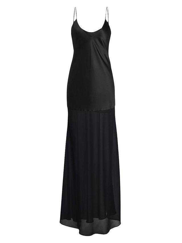 Womens Vienna Satin Maxi Dress Product Image