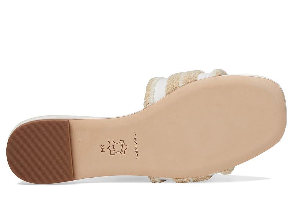 Tory Burch Double T Slides (Natural/ Light Alabaster) Women's Sandals Product Image