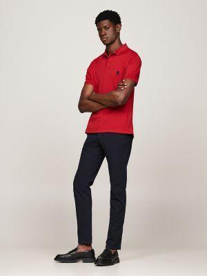 TH Logo Regular Fit Interlock Polo Product Image