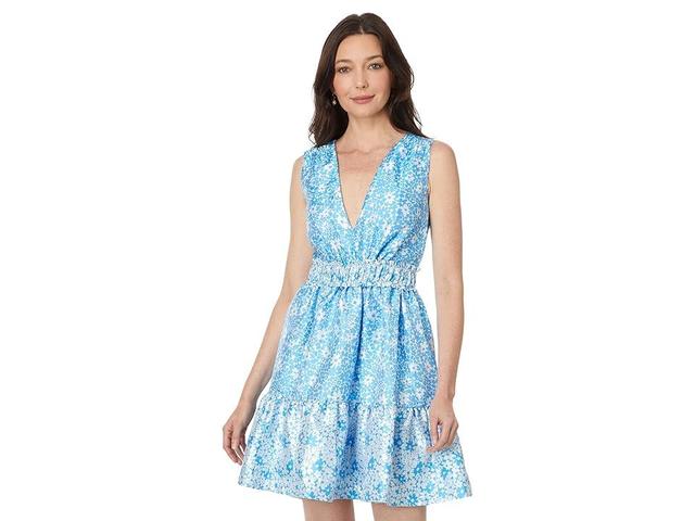 Lilly Pulitzer Fabiana V-Neck Jacquard Dress (Lunar Baby s Jacquard) Women's Dress Product Image