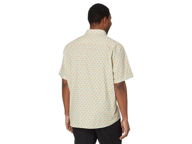 Johnston & Murphy Short Sleeve Citrus Print Shirt Orange) Men's Short Sleeve Knit Product Image