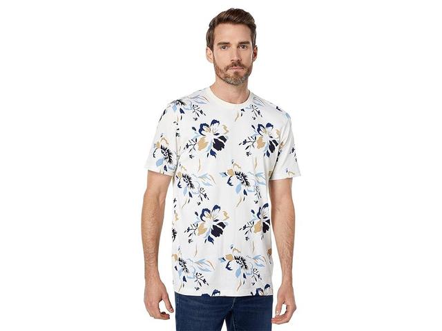 Selected Homme Viggio Short Sleeve Tee (Egret Big Flower) Men's Clothing Product Image