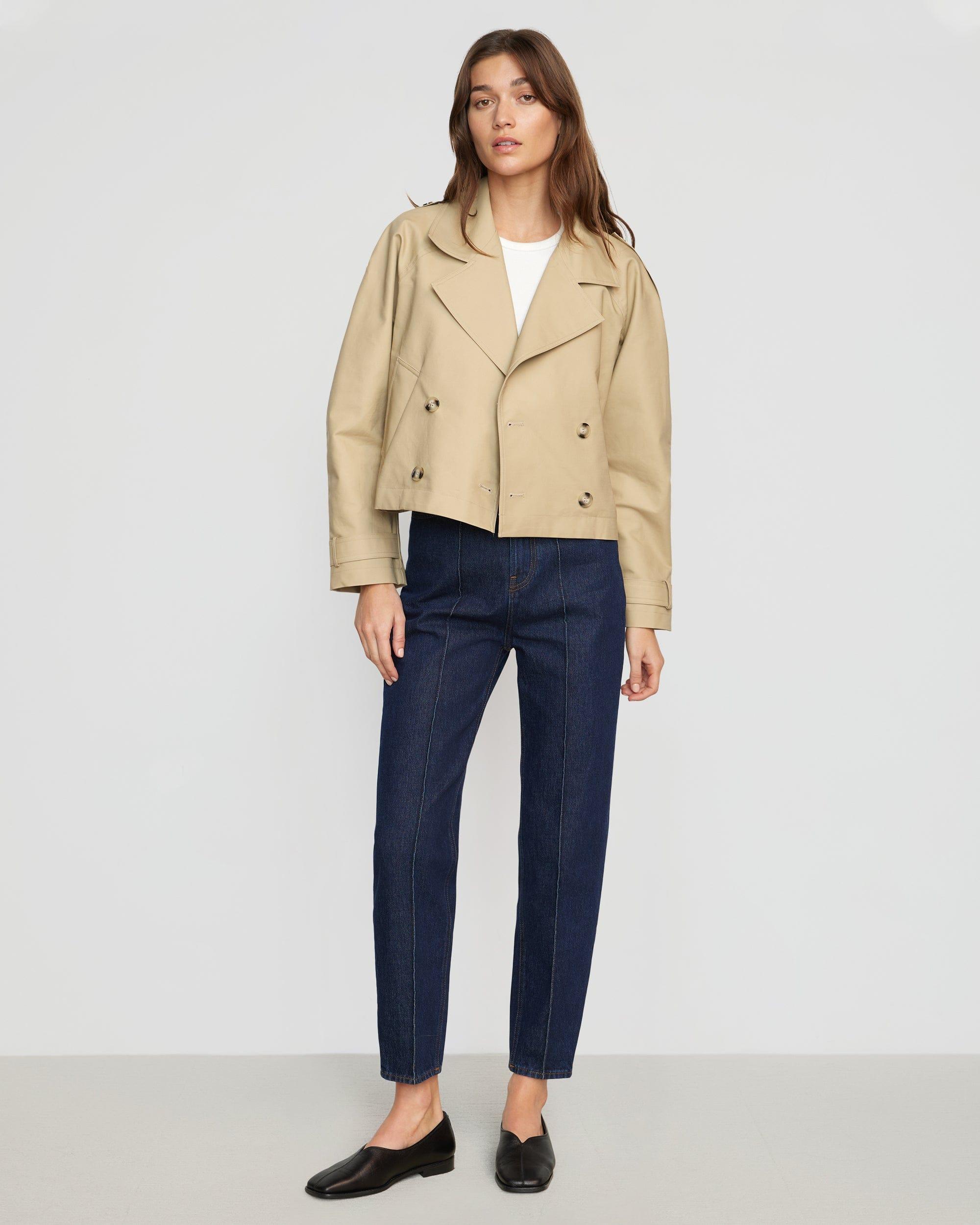 Luca Cropped Trench Jacket Product Image