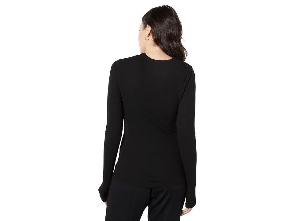 Splendid Isabella Shimmer Long Sleeve Tee Women's Clothing Product Image