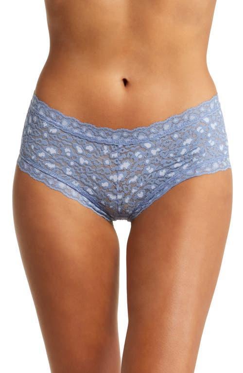 Hanky Panky X-Dye Leopard Print Lace Boyshorts Product Image