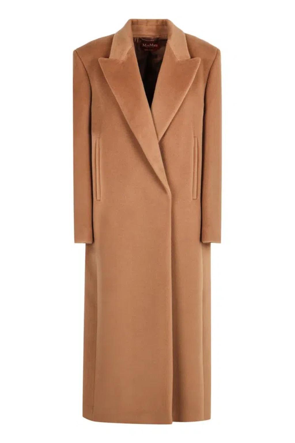 MAX MARA Wool Robe-style Coat In Camel Product Image