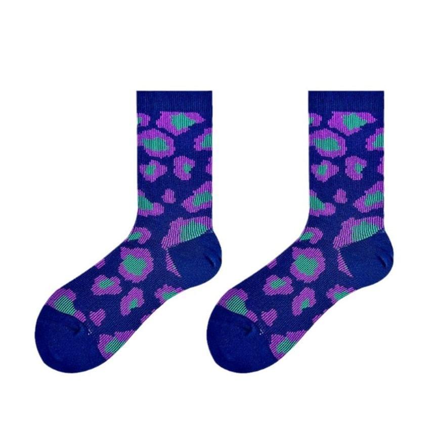 Patterned Crew Socks Product Image