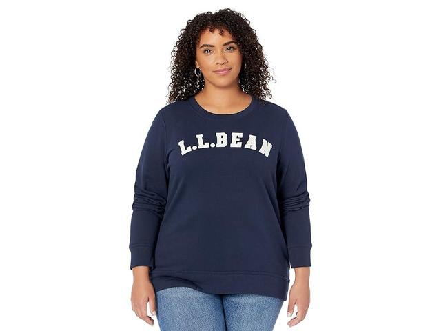 L.L.Bean 1912 Soft  Cozy Crew Neck Long Sleeve Logo Detail Sweat Shirt Product Image