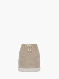 CONTRAST HEM CHENILLE MINI SKIRT in grey | JW Anderson US  Product Image