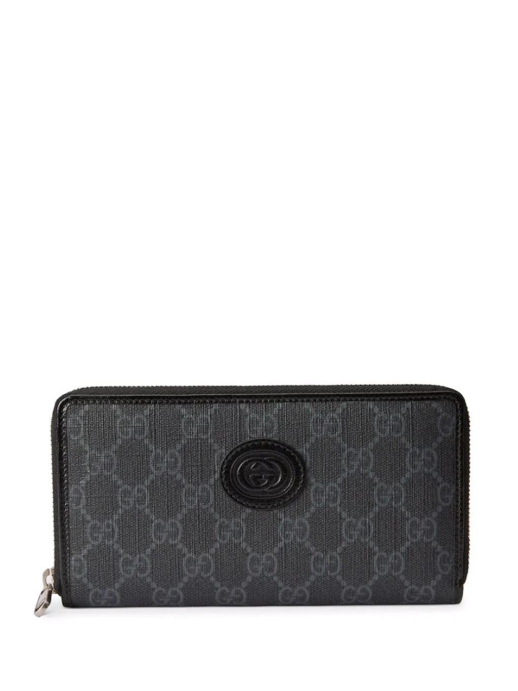 Interlocking G Canvas Wallet In Black Product Image