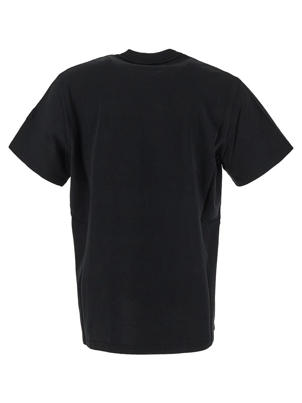 MONCLER Pixelated Logo T-shirt In Black Product Image