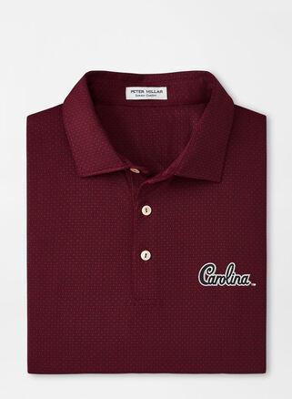 Peter Millar Mens South Carolina Script Tesseract Performance Jersey Polo | Color: Maroon | Size: 3XL Product Image