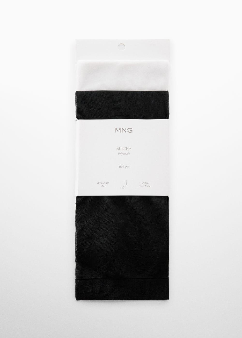 MANGO - Pack of two mesh socks - One size - Women Product Image