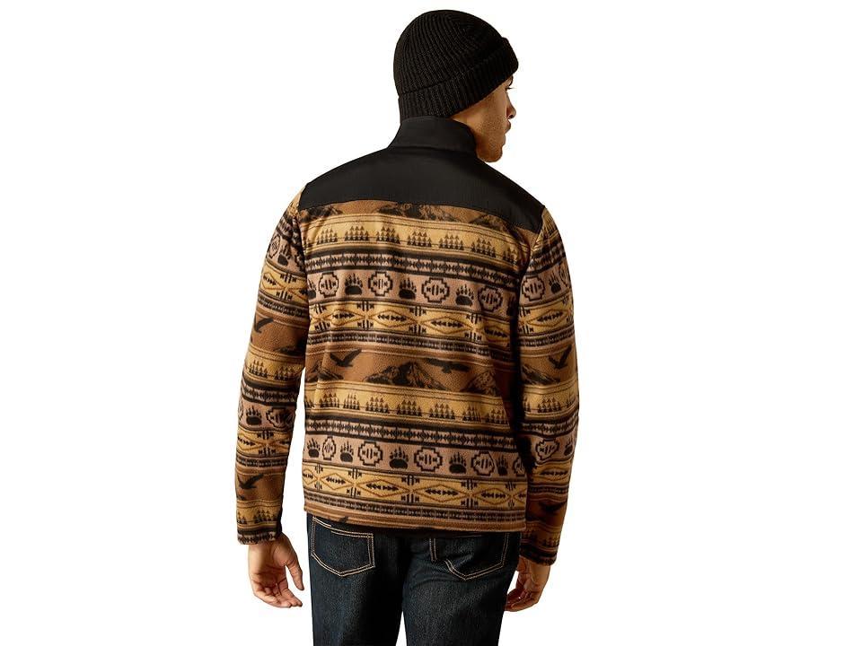 Ariat Basis 2.0 1/4 Zip Sweatshirt Scenic Serape) Men's Clothing Product Image