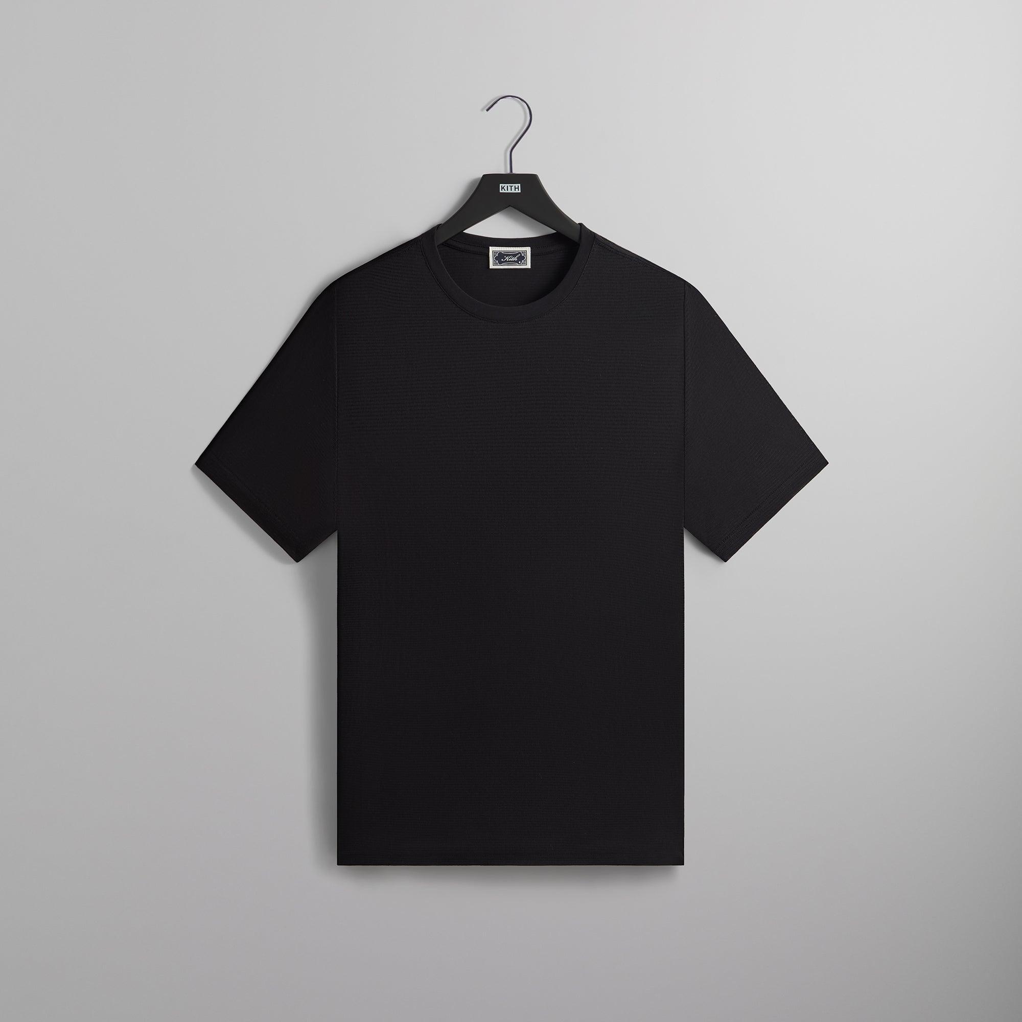 Kith Pointelle Mesh Heathrow Tee - Black Male Product Image