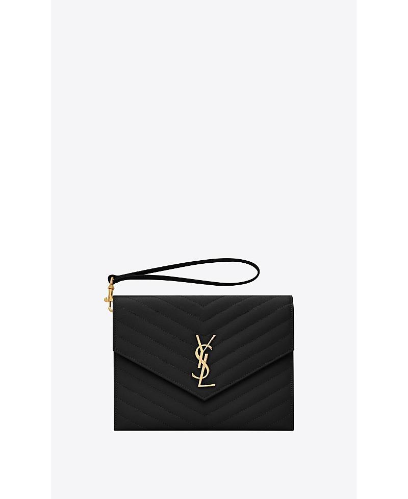 Saint Laurent Cassandre Matelasse Flap Pouch Product Image