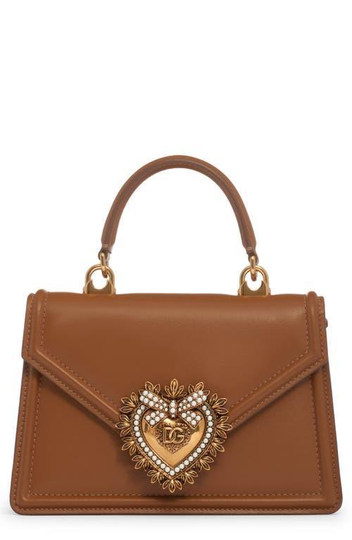 Dolce & Gabbana Mini Devotion Leather Top Handle Bag Product Image