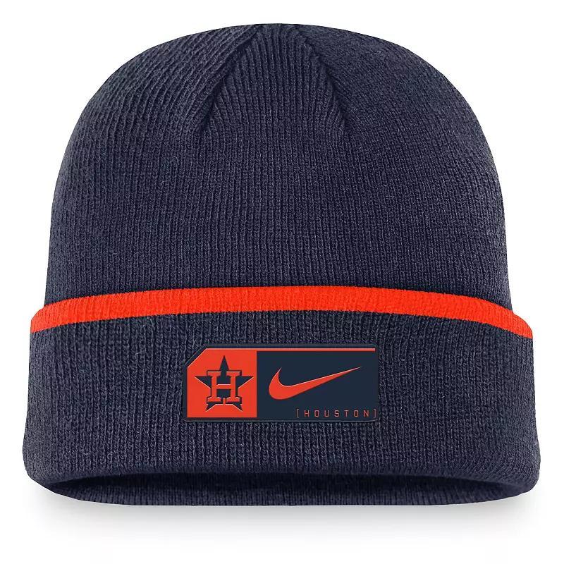 Mens Nike Houston Astros Terra Cuffed Knit Hat, Blue Product Image