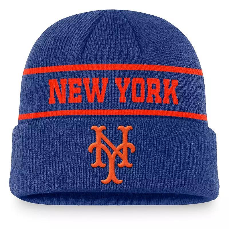 Mens Nike Royal New York Mets Cooperstown Collection Rewind Terra Cuffed Knit Hat Product Image