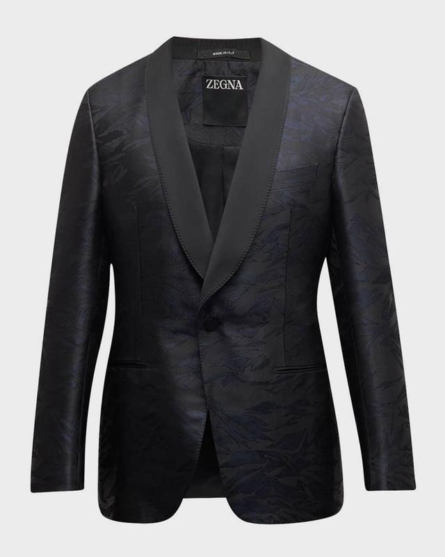 Men's Jacquard Shawl Dinner Jacket Product Image