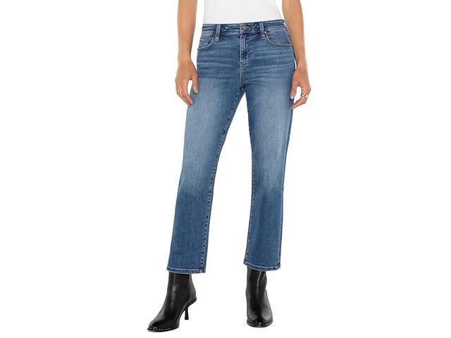 Liverpool Los Angeles Kennedy Mid-Rise Crop Straight Vintage Denim (Mcallaster) Women's Jeans Product Image