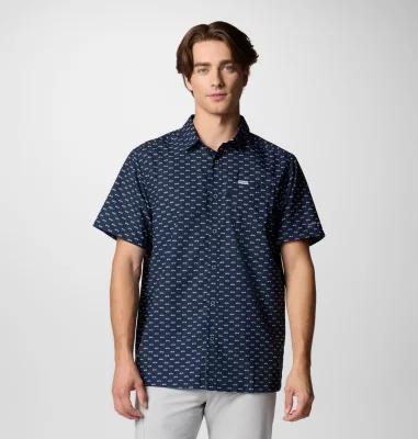 Columbia Mens PFG Super Slack Tide Short Sleeve Shirt - Seattle Seahawks- Product Image