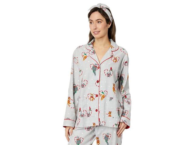 Printed Cotton Flannel Pajama Set Product Image