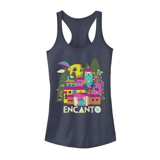 Disneys Encanto Gold Color Pop Juniors Racerback Tank Top, Girls Blue Product Image