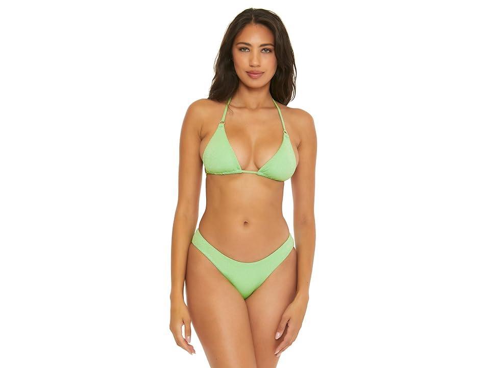 BECCA Glimmer Cheryl Triangle Top (Sea Foam) Women's Swimwear Product Image