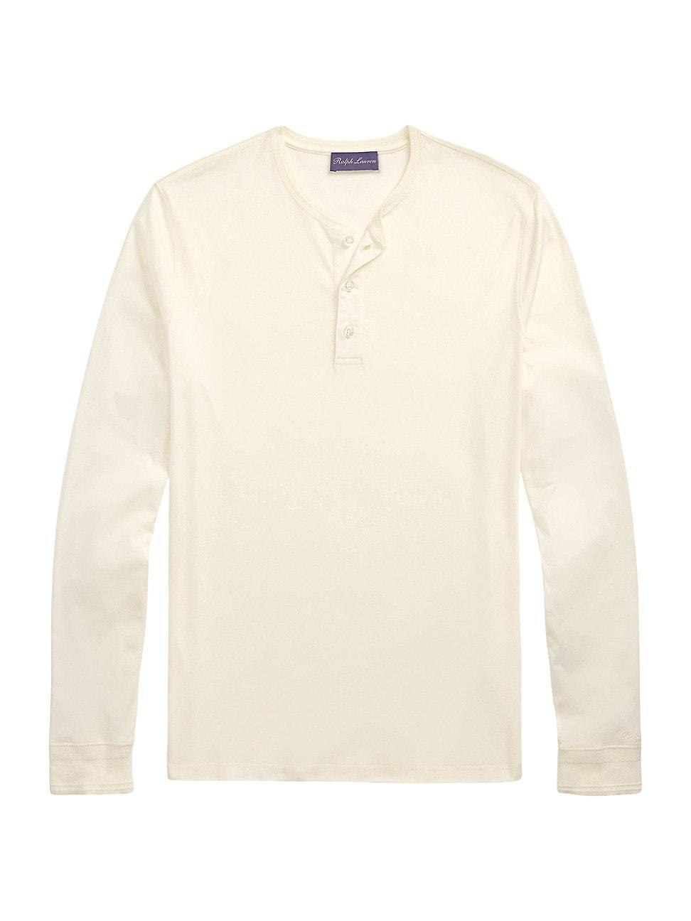 Mens Interlock Henley Shirt Product Image