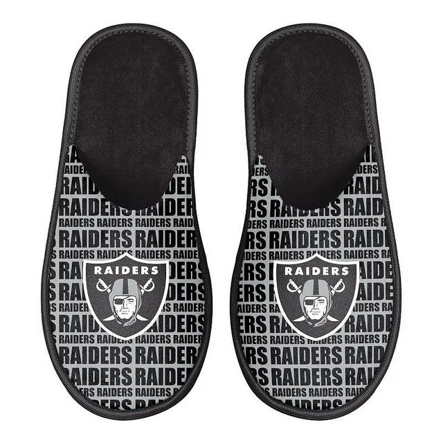 Mens FOCO Las Vegas Raiders Scuff Logo Slide Slippers Product Image