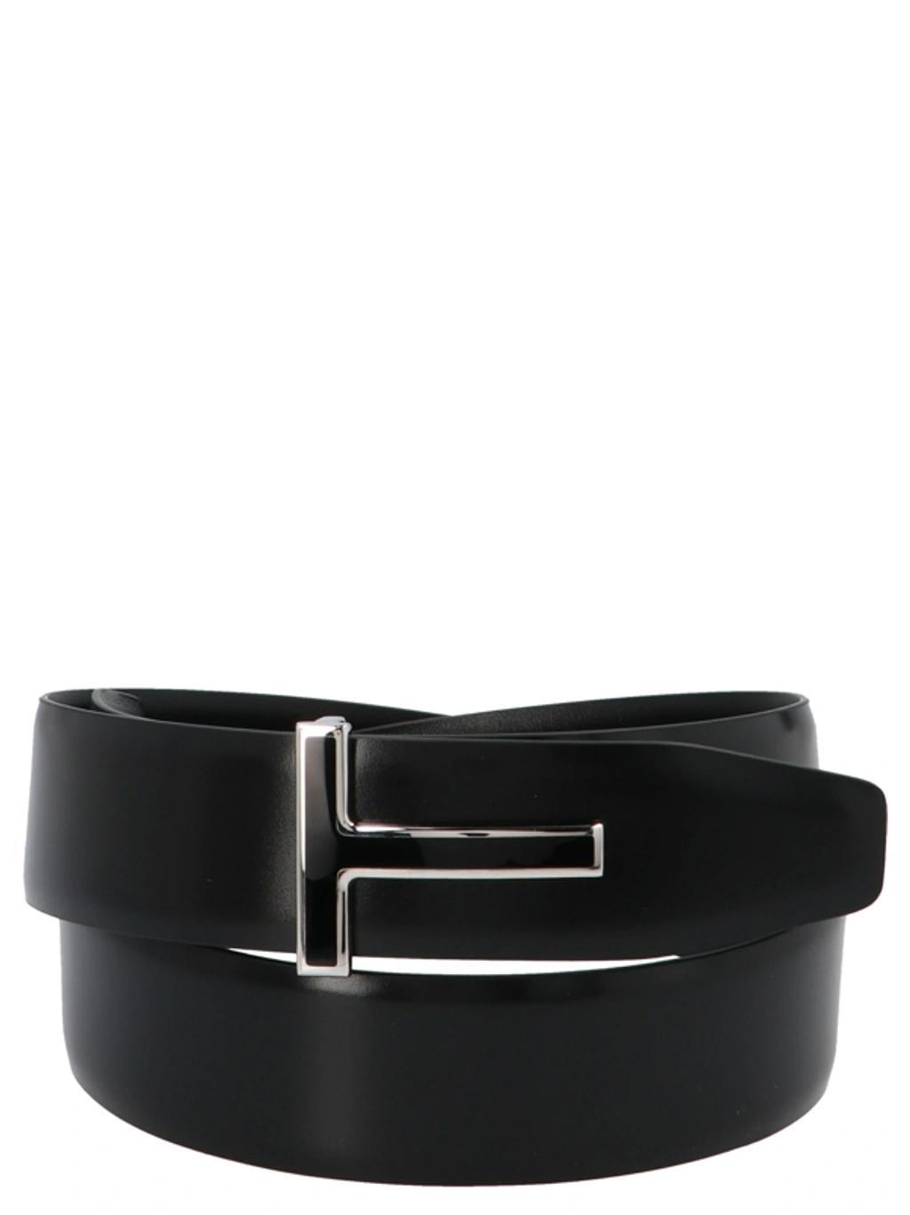 Logo-plaque Reversible Belt In Black Product Image