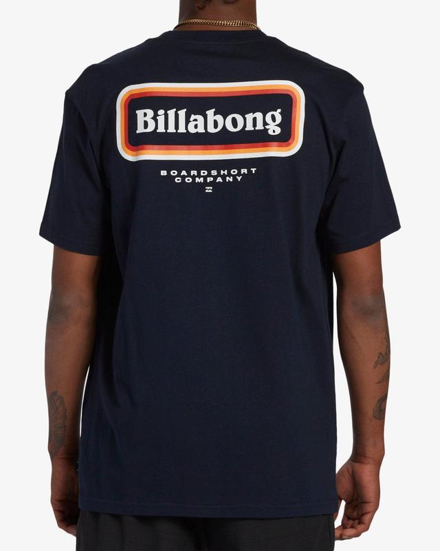 Walled T-Shirt - Navy Male Product Image