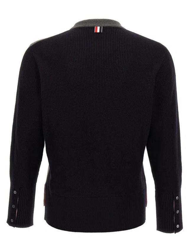 4-bar Sweater In Wool In Multicolor Product Image