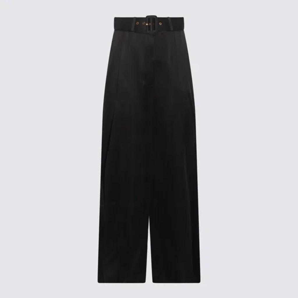 Pleated Tuck Pants In Black Product Image