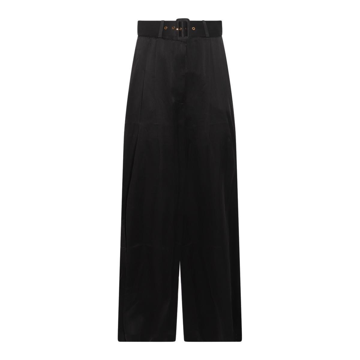 Pleated Tuck Pants In Black Product Image