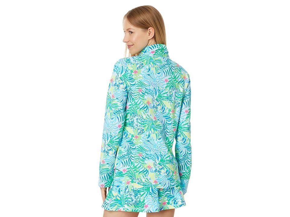 Lilly Pulitzer Leona Upf 50+ Zip-Up Via Parigi) Women's Clothing Product Image