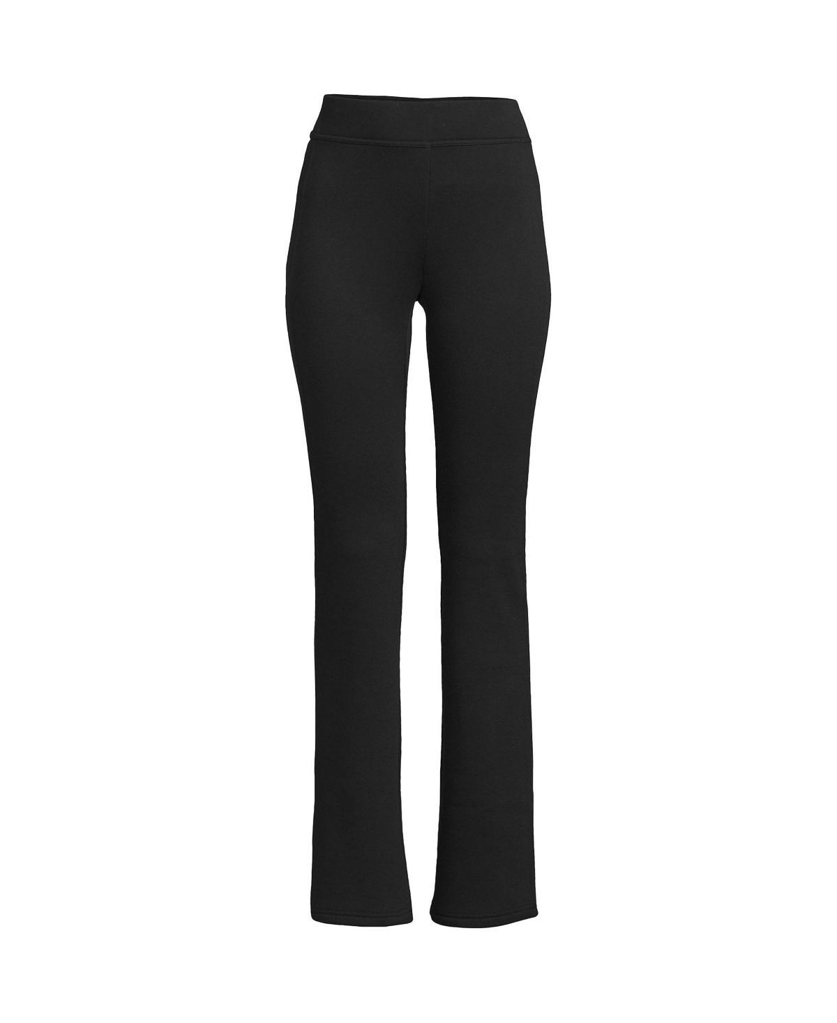 Lands End Womens High Rise Serious Sweats Fleece Lined Pocket Bootcut Pants Product Image