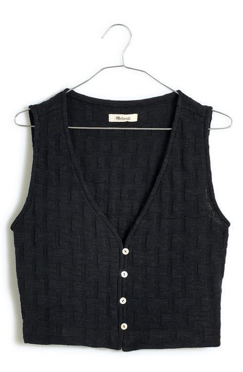 Madewell Basket Stitch Vest Product Image